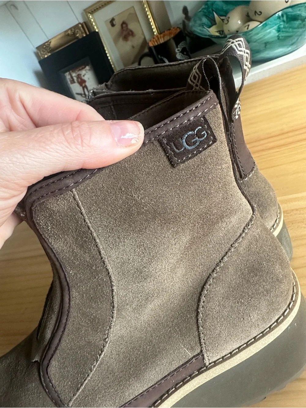 UGG Cityfunc Zip Water-Resistant Platform Bootie 8.5